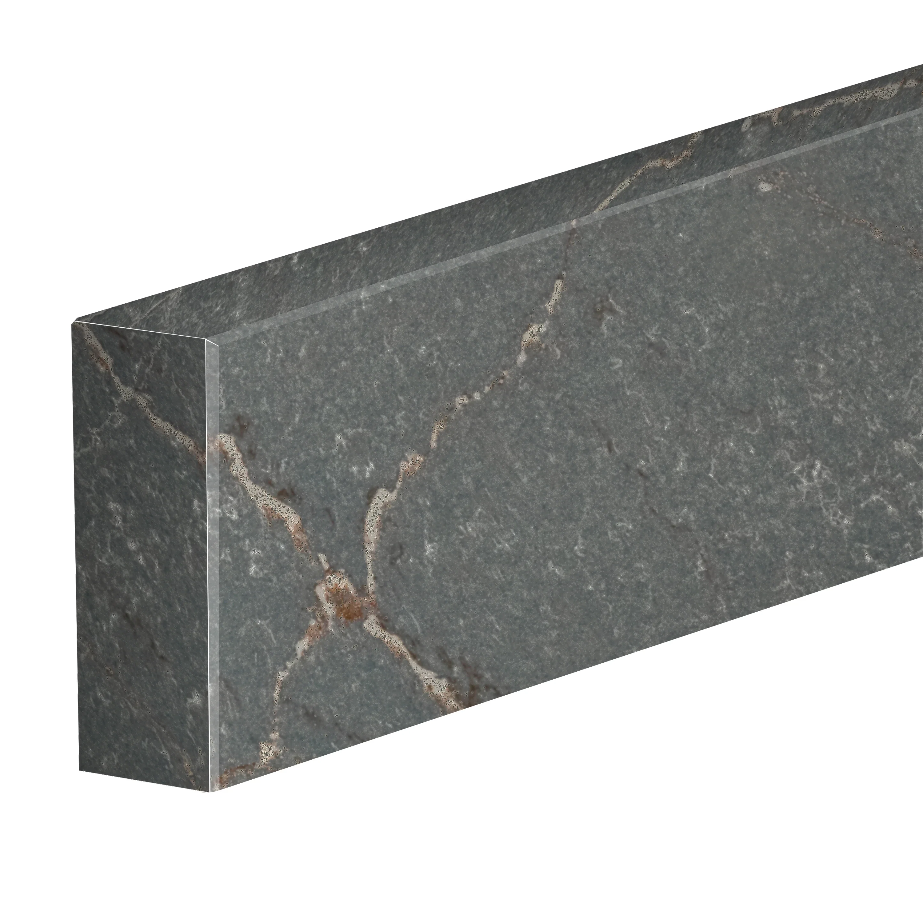 48" Backsplash, 3 CM Parisien Bleu