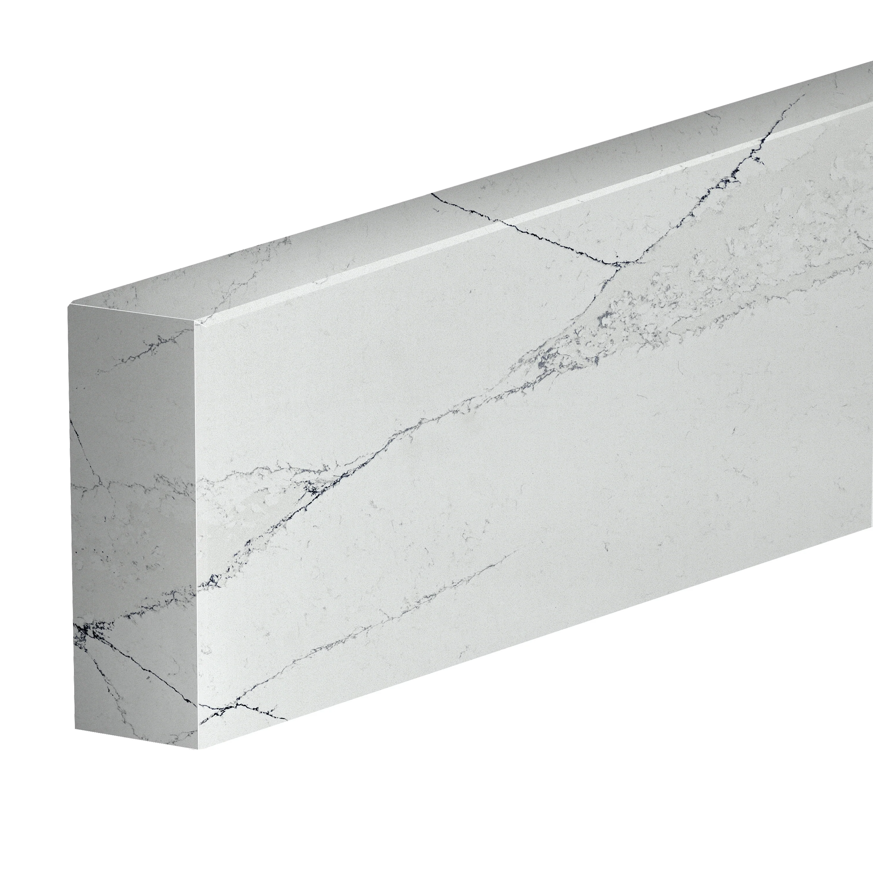 72" Backsplash, 3 CM Ethereal Noctis