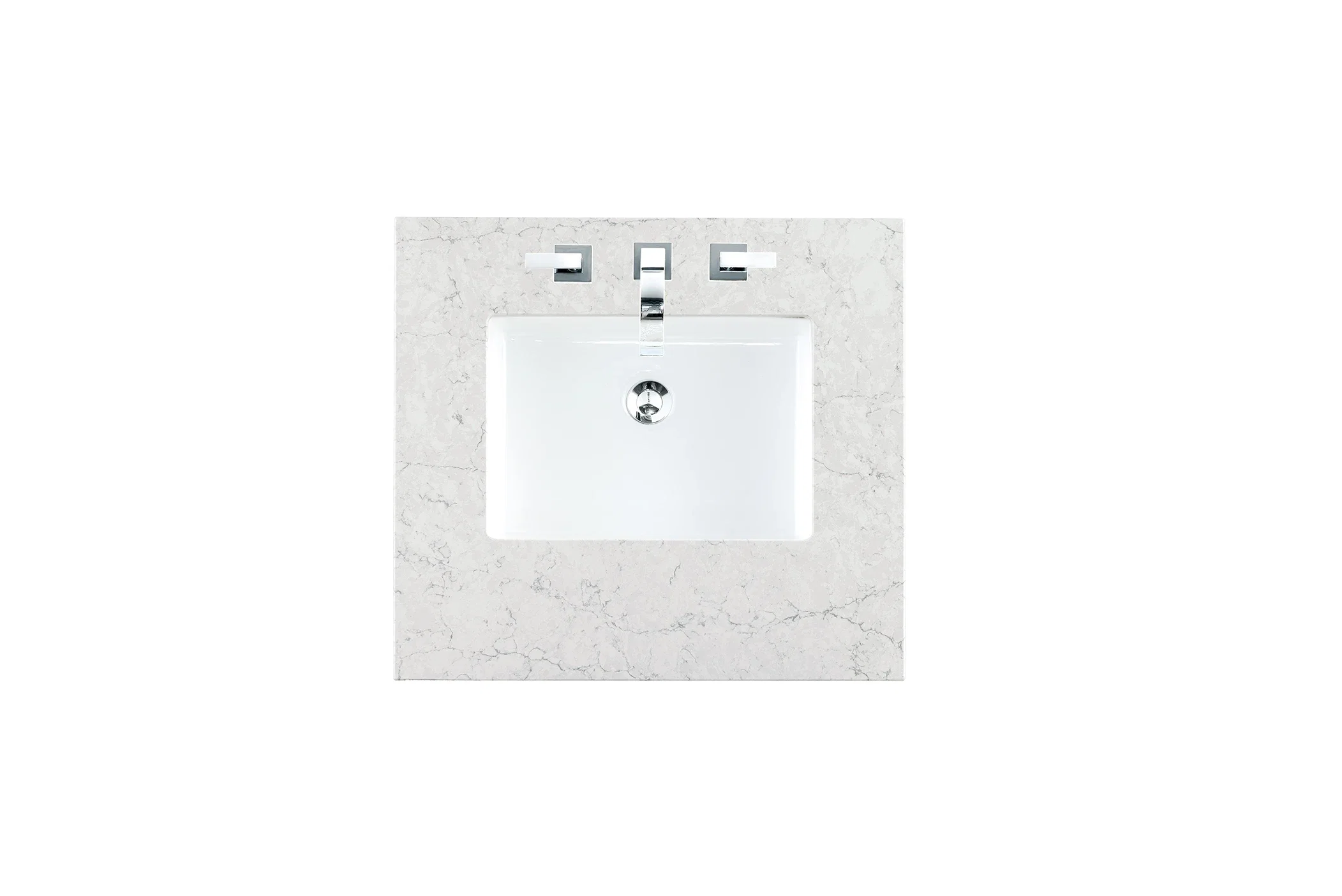 26" Single Top, 3 CM Eternal Jasmine Pearl Silestone w/ Sink