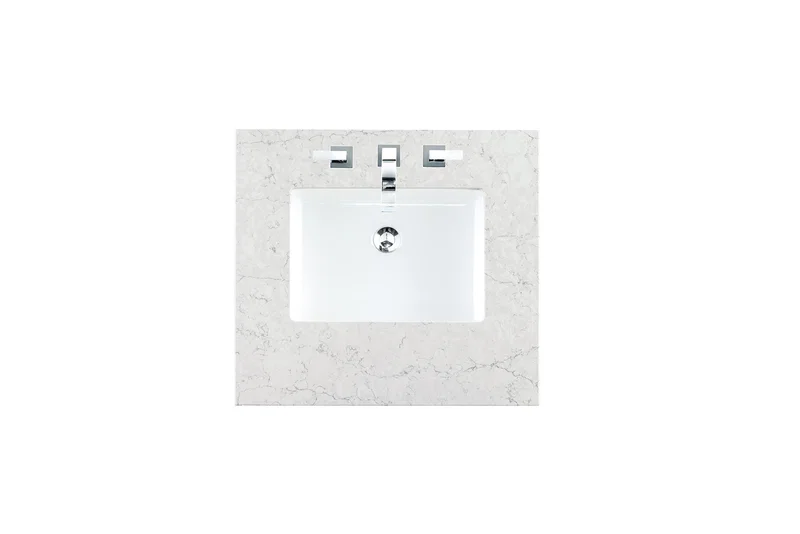 26" Single Top, 3 CM Eternal Jasmine Pearl Silestone w/ Sink
