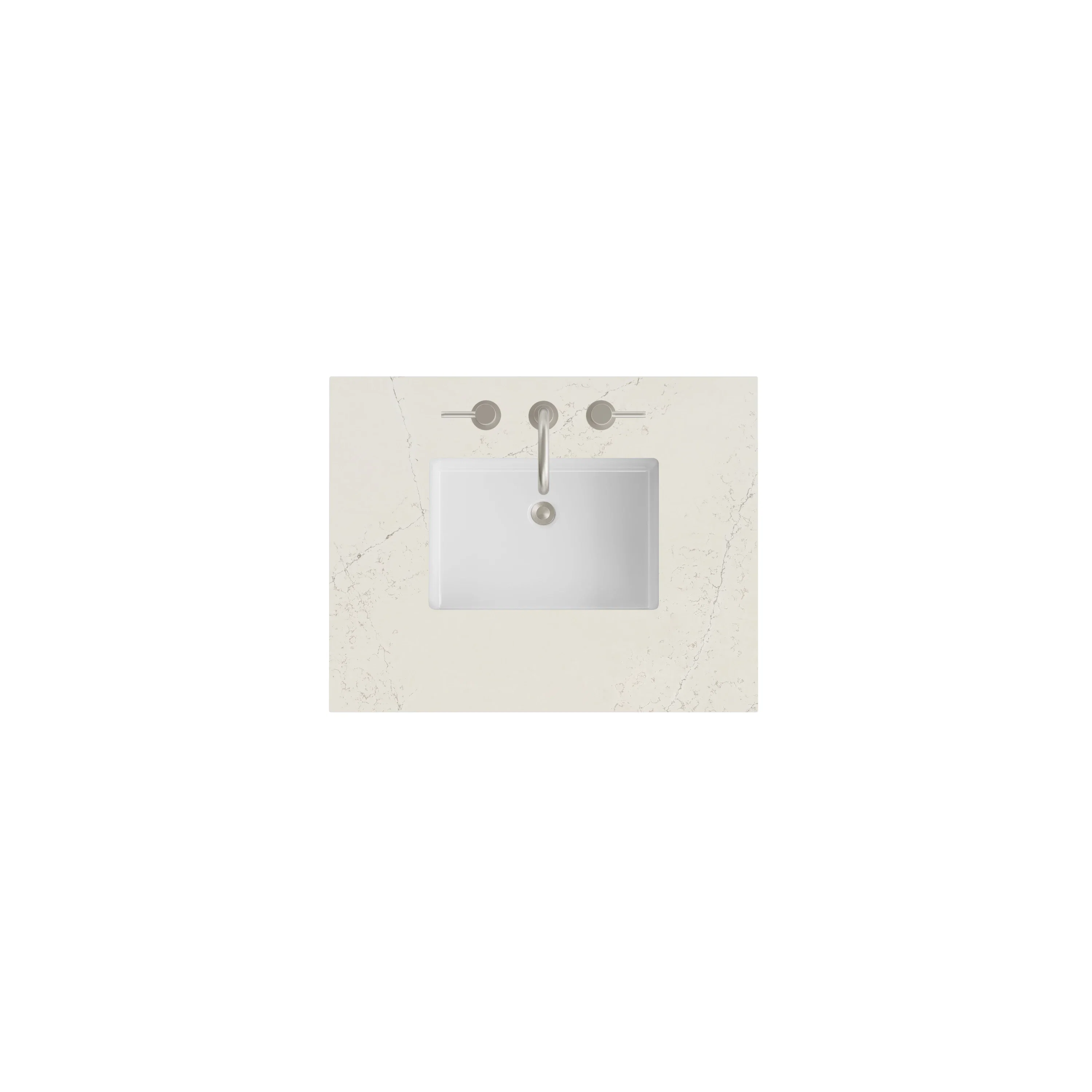 30" Single Top, 3CM Siberian Silestone w/ Sink