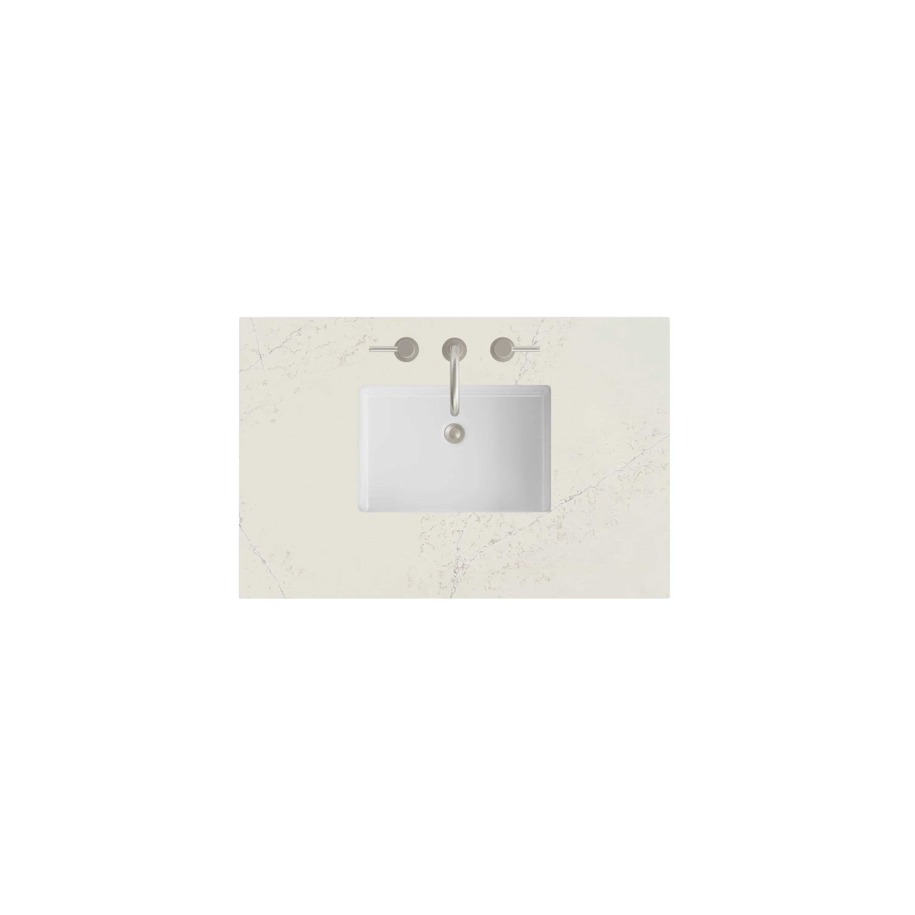 James Martin Vanities 36" Single Top, 3CM Siberian Silestone w/ Sink