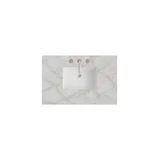 36" Single Top, 3 CM Victorian Silver Silestone w/ Sink