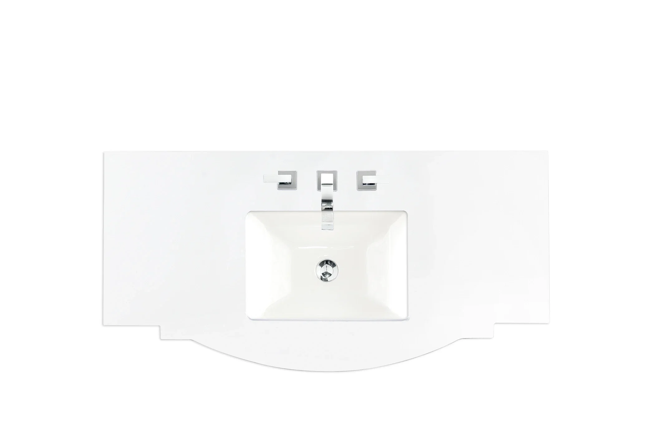 46" Single Top, 3 CM Silestone White Zeus Silestone