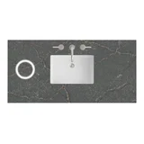 48" Single Top, 3 CM Parisien Bleu Silestone w/ Sink & FreePower Wireless Charger