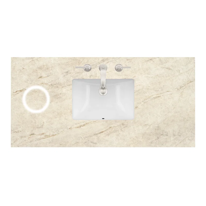 48" Single Top, 3CM Tajnar Eclos w/ Sink & FreePower Wireless Charger
