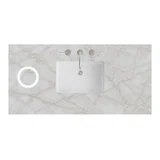 48" Single Top, 3 CM Victorian Silver Silestone w/ Sink & FreePower Wireless Charger