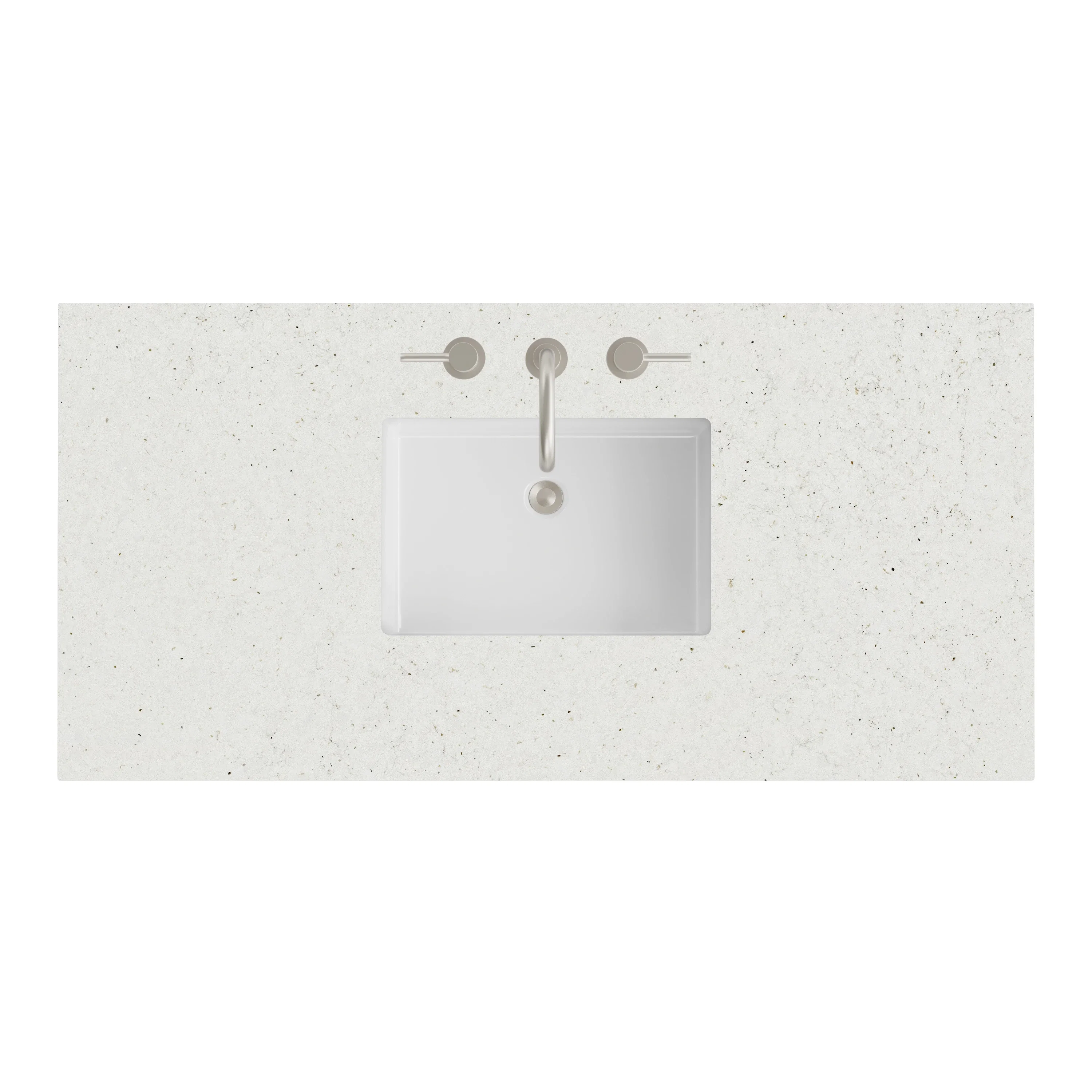 48" Single Top, 3 CM Lime Delight Silestone w/ Sink
