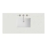 48" Single Top, 3 CM Lime Delight Silestone w/ Sink