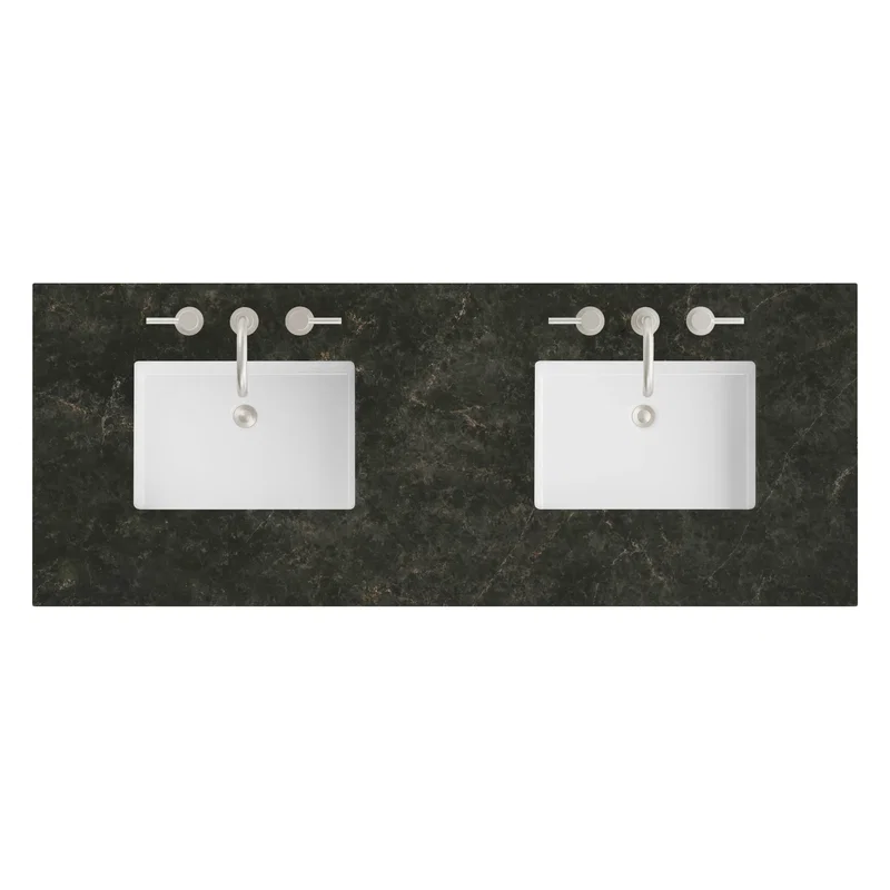 60" Double Top, 3CM Phantome Eclos w/ Sink