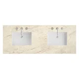 60" Double Top, 3CM Tajnar Eclos w/ Sink