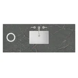 60" Single Top, 3 CM Parisien Bleu Silestone w/ Sink & FreePower Wireless Charger