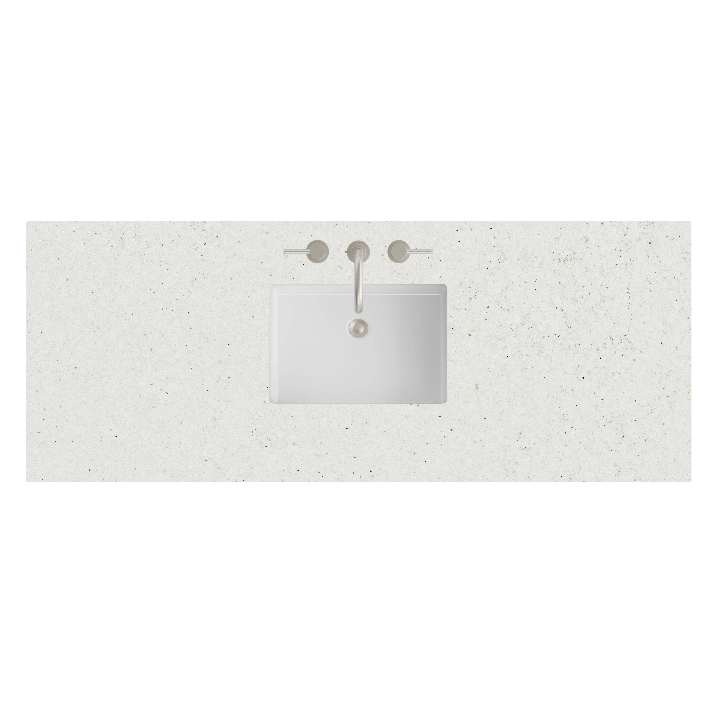60" Single Top, 3 CM Lime Delight Silestone w/ Sink
