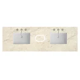 72" Double Top, 3CM Tajnar Eclos w/ Sink & FreePower Wireless Charger