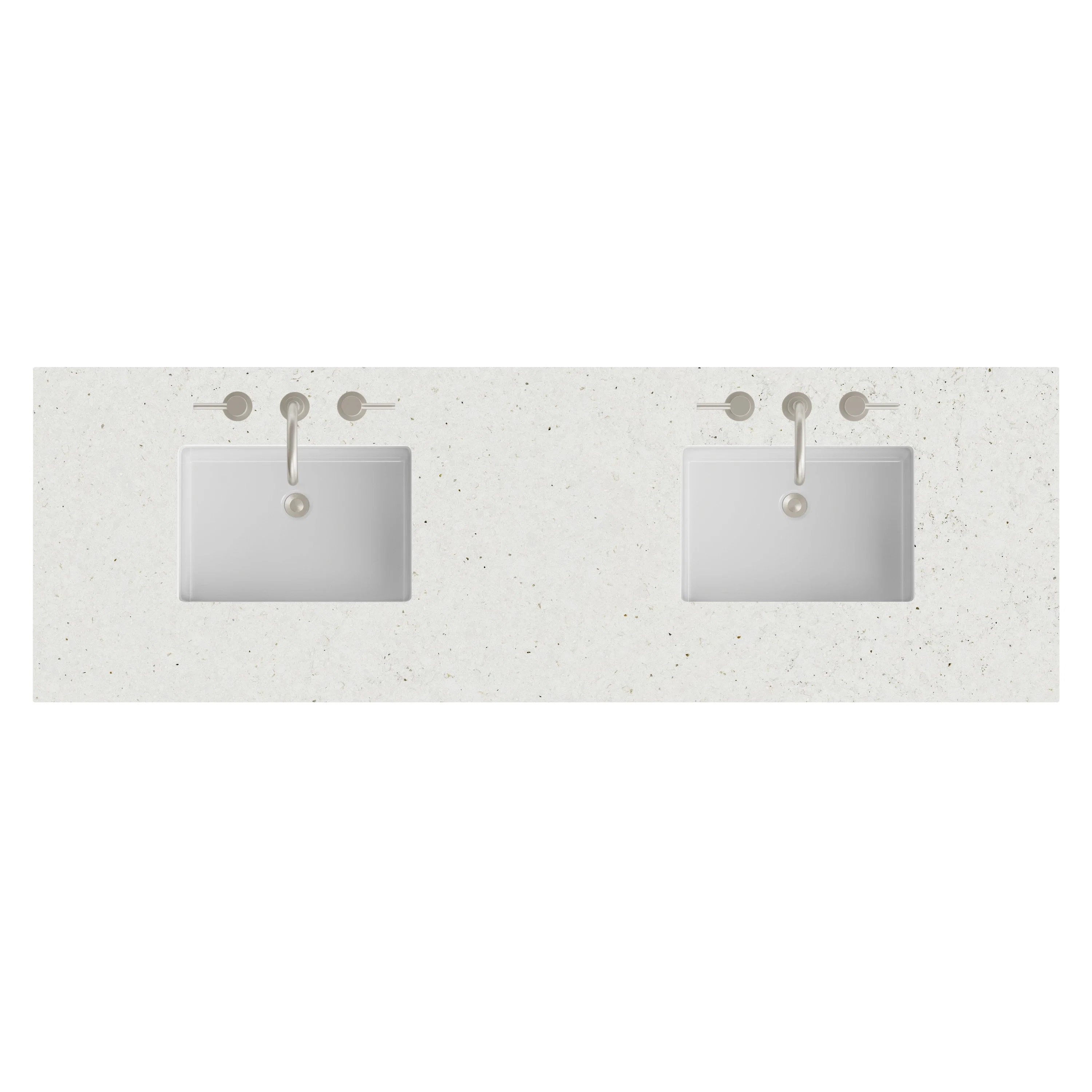72" Double Top, 3 CM Lime Delight Silestone w/ Sink