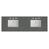 72" Double Top, 3 CM Parisien Bleu Silestone w/ Sink