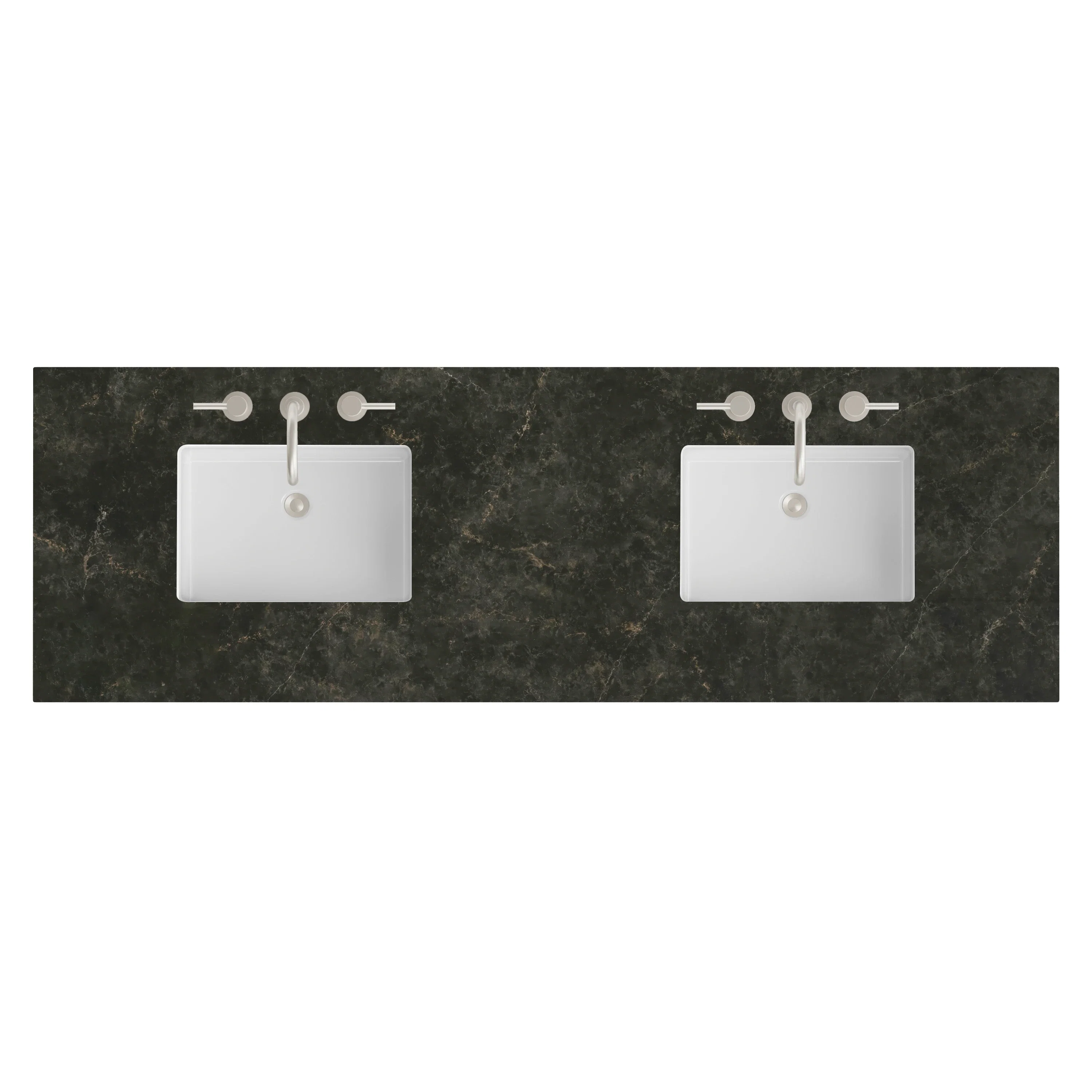 72" Double Top, 3CM Phantome Eclos w/ Sink