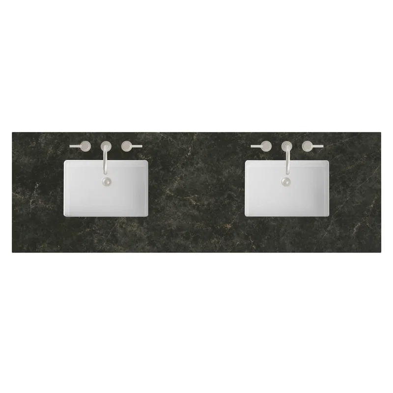 72" Double Top, 3CM Phantome Eclos w/ Sink