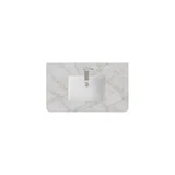 36" Single Radius Cut Top, 3 CM Victorian Silver Silestone w/ Sink