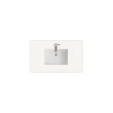 36" Single Radius Cut Top, 3 CM White Zeus Silestone w/ Sink