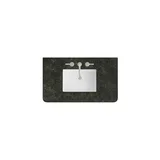 36" Single Radius Cut Top, Widespread 3CM Phantome Eclos w/ Sink