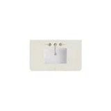 36" Single Radius Cut Top, Widespread 3CM Siberian Silestone w/ Sink
