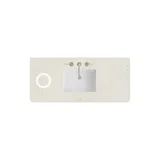 48" Single Radius Cut Top, Widespread 3CM Siberian w/ Sink & FreePower Wireless Charger