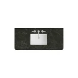 48" Single Radius Cut Top, Widespread 3CM Phantome Eclos w/ Sink
