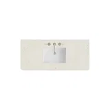 48" Single Radius Cut Top, Widespread 3CM Siberian Silestone w/ Sink