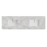 72" Single Radius Cut Top, 3 CM Victorian Silver Silestone w/ Sink