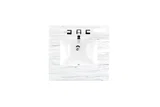 26" Single Top, 3 CM Arctic Fall Solid Surface w/ Sink
