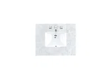30" Single 3 CM Top, Carrara White Marble w/ Sink