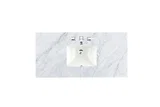 48" Single 3 CM Top, Carrara White Marble w/ Sink