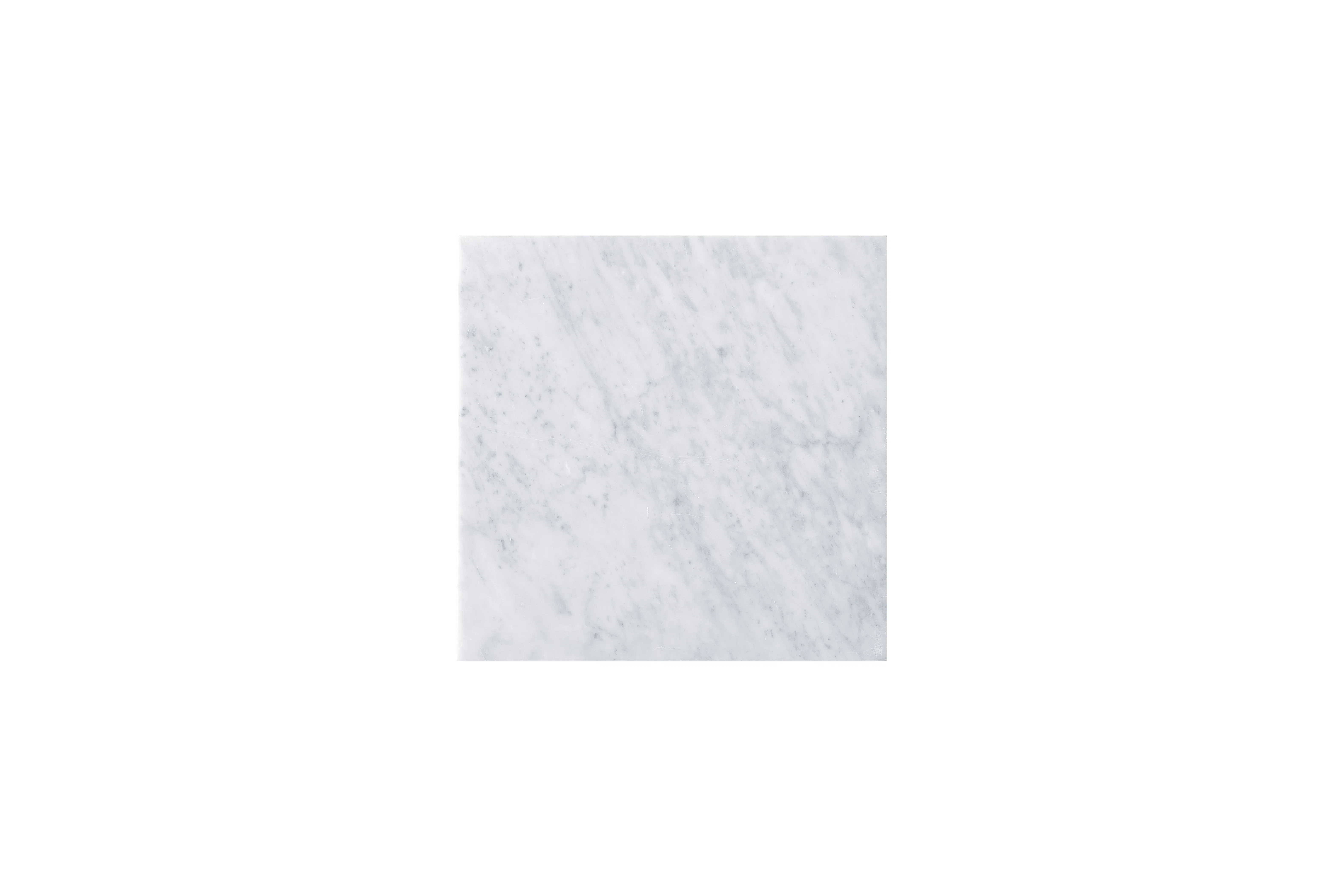 James Martin Vanities 15" Linen Top, 3 CM Carrara White Marble, No Holes