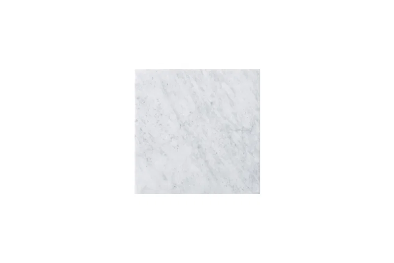 15" Linen Top, 3 CM Carrara White Marble, No Holes