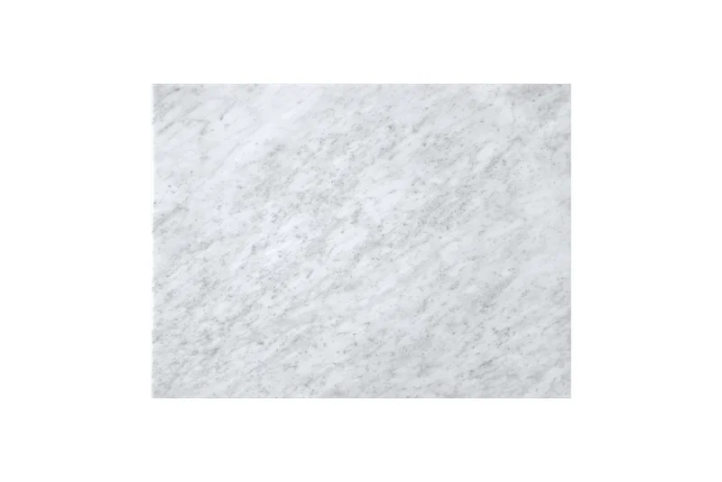 30" Linen Top, 3 CM Carrara White Marble, No Holes