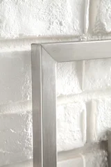 Boston 30" Rectangular Mirror, Brushed Nickel