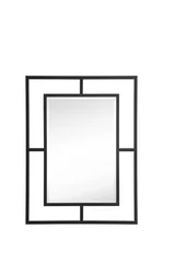 Boston 30" Rectangular Mirror, Matte Black