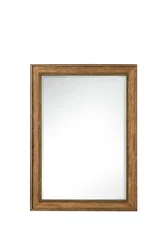 Bristol 29" Rectangular Mirror, Saddle Brown