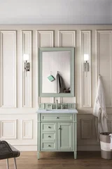 Bristol 29" Rectangular Mirror, Sage Green