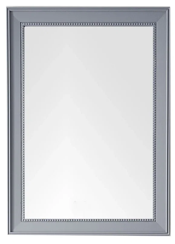 Bristol 29" Rectangular Mirror, Silver Gray