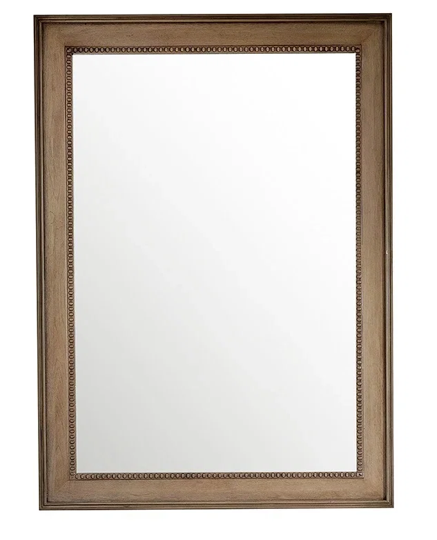 Bristol 29" Rectangular Mirror, Whitewashed Walnut