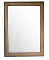 Bristol 29" Rectangular Mirror, Whitewashed Walnut