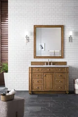 Bristol 44" Rectangular Mirror, Saddle Brown