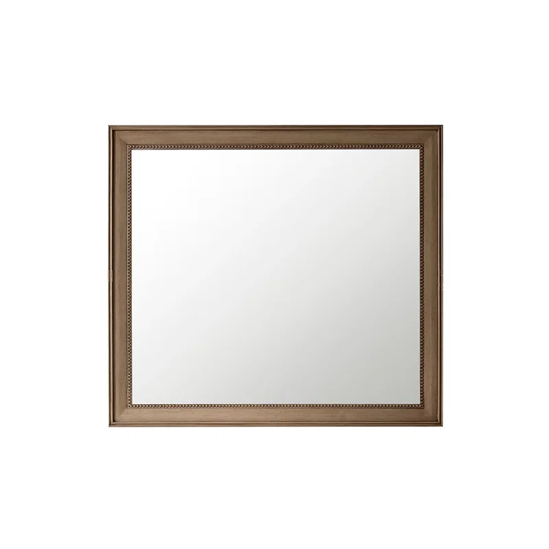 Bristol 44" Rectangular Mirror, Whitewashed Walnut
