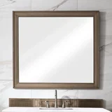 Bristol 44" Rectangular Mirror, Whitewashed Walnut