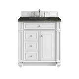 Bristol 30" Single Vanity, Bright White, w/ 3 CM Phantome Eclos Top