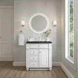 Bristol 30" Single Vanity, Bright White, w/ 3 CM Phantome Eclos Top