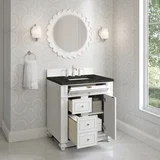 Bristol 30" Single Vanity, Bright White, w/ 3 CM Phantome Eclos Top
