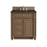 Bristol 30" Single Vanity, Saddle Brown, w/ 3 CM Phantome Eclos Top